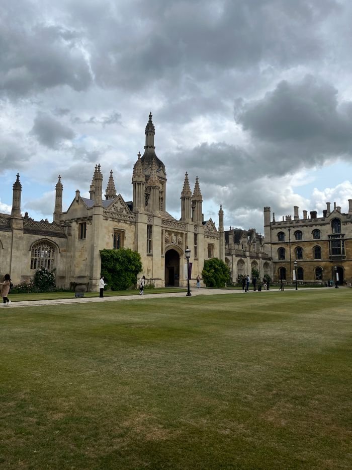 Majestic view of King's College Chapel, a Gothic masterpiece in Cambridge, UK.